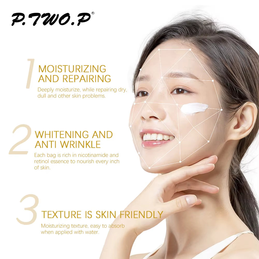 P.TWO.P Niacinamide & Retinol Moisturise Elasticoc No Wash Face Mask 