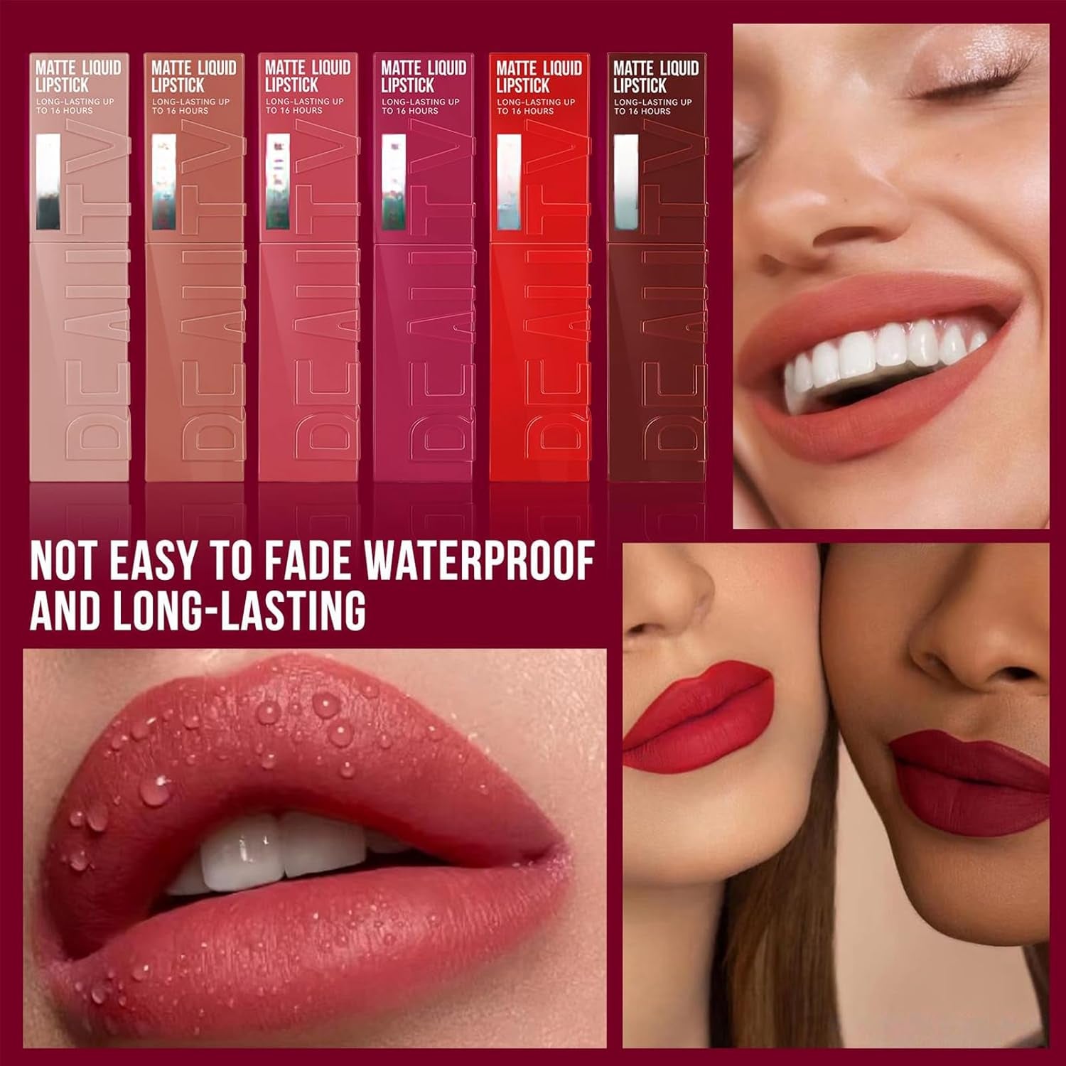 MLSMILE Matte Pink Lipstick