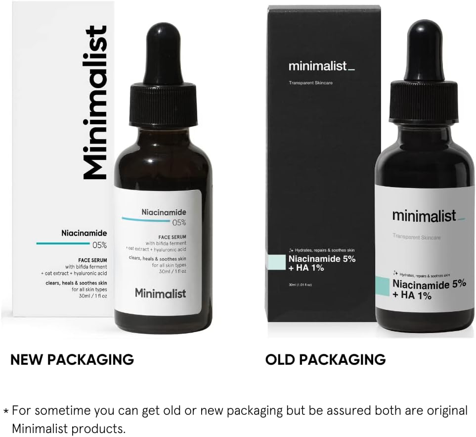 5% Niacinamide Serum for Clear Glowing Skin | Repairs Skin with Vit B3 & Hyaluronic Acid | Day & Night Serum for Women and Men | for All Skin Types, 30 Ml 1 Fl Oz (Pack of 1)