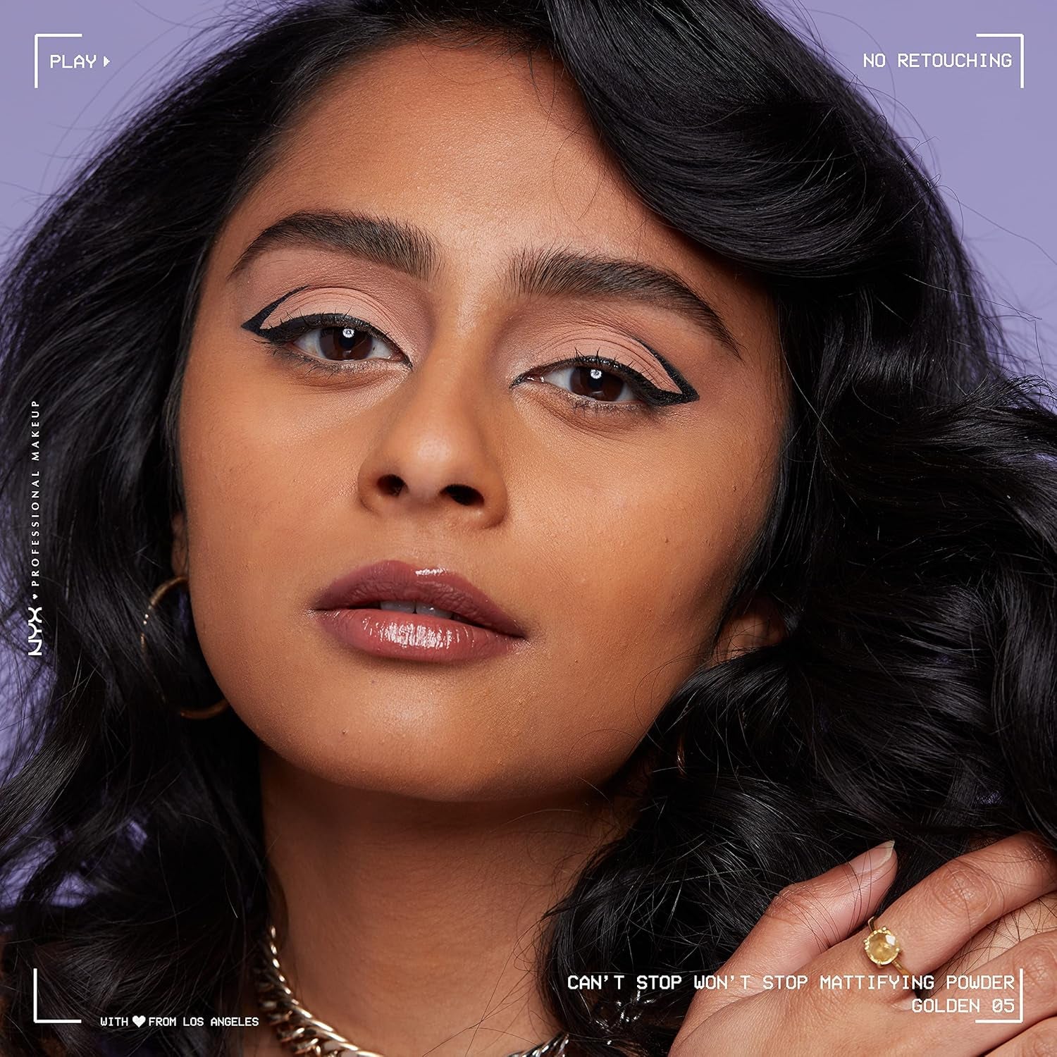 NYX Can'T Stop Won'T Stop Mattifying Pressed Powder - Golden