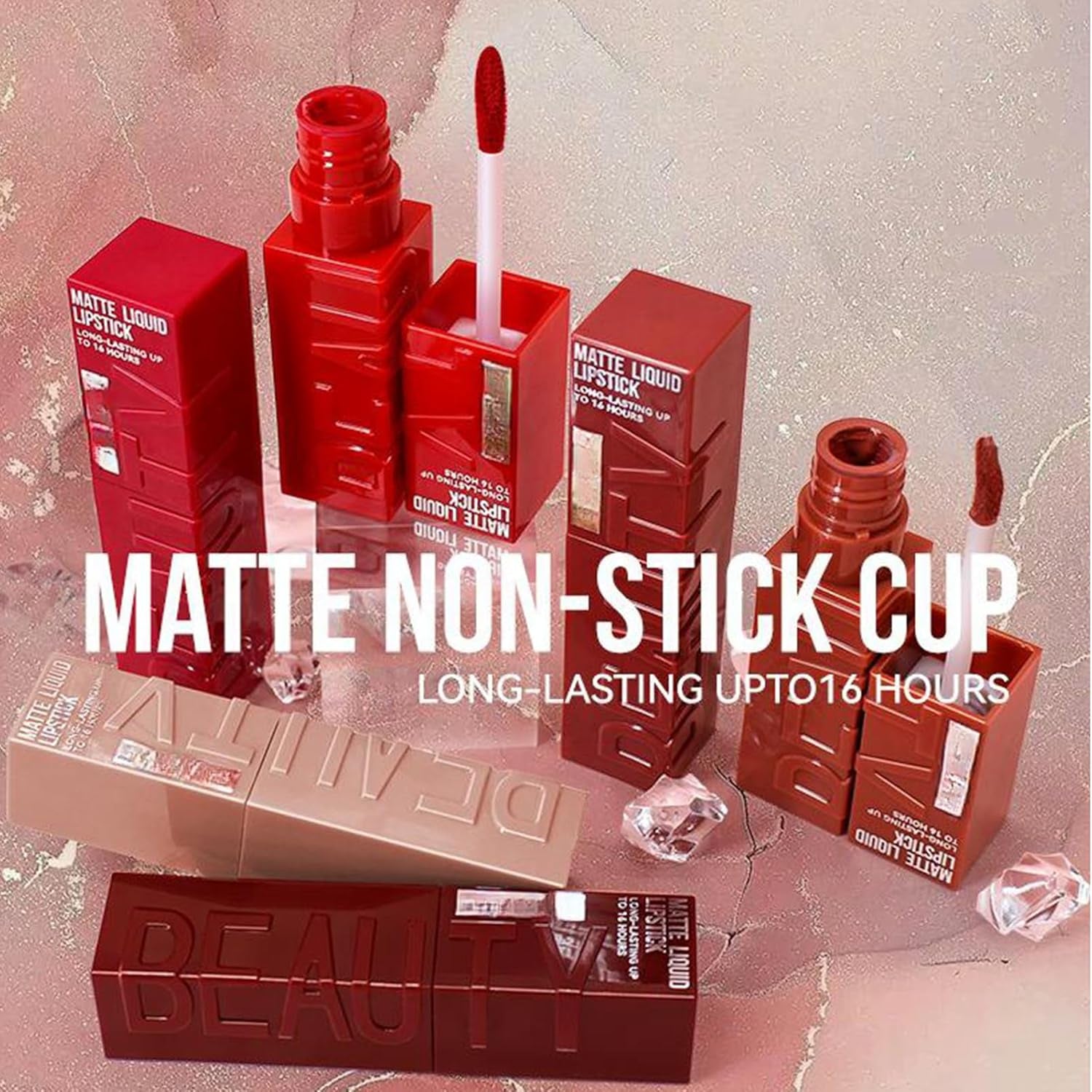 MLSMILE Matte Pink Lipstick