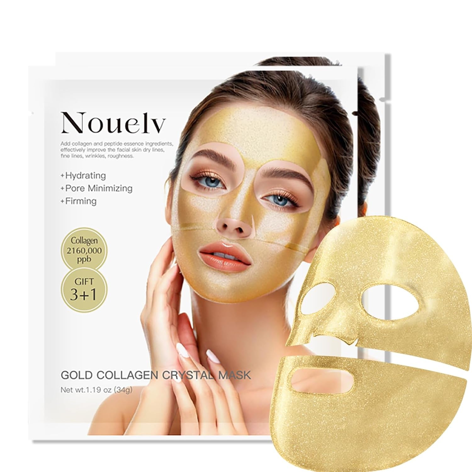 Nouelv 24K Gold Hydrating Bio Collagen Face Mask