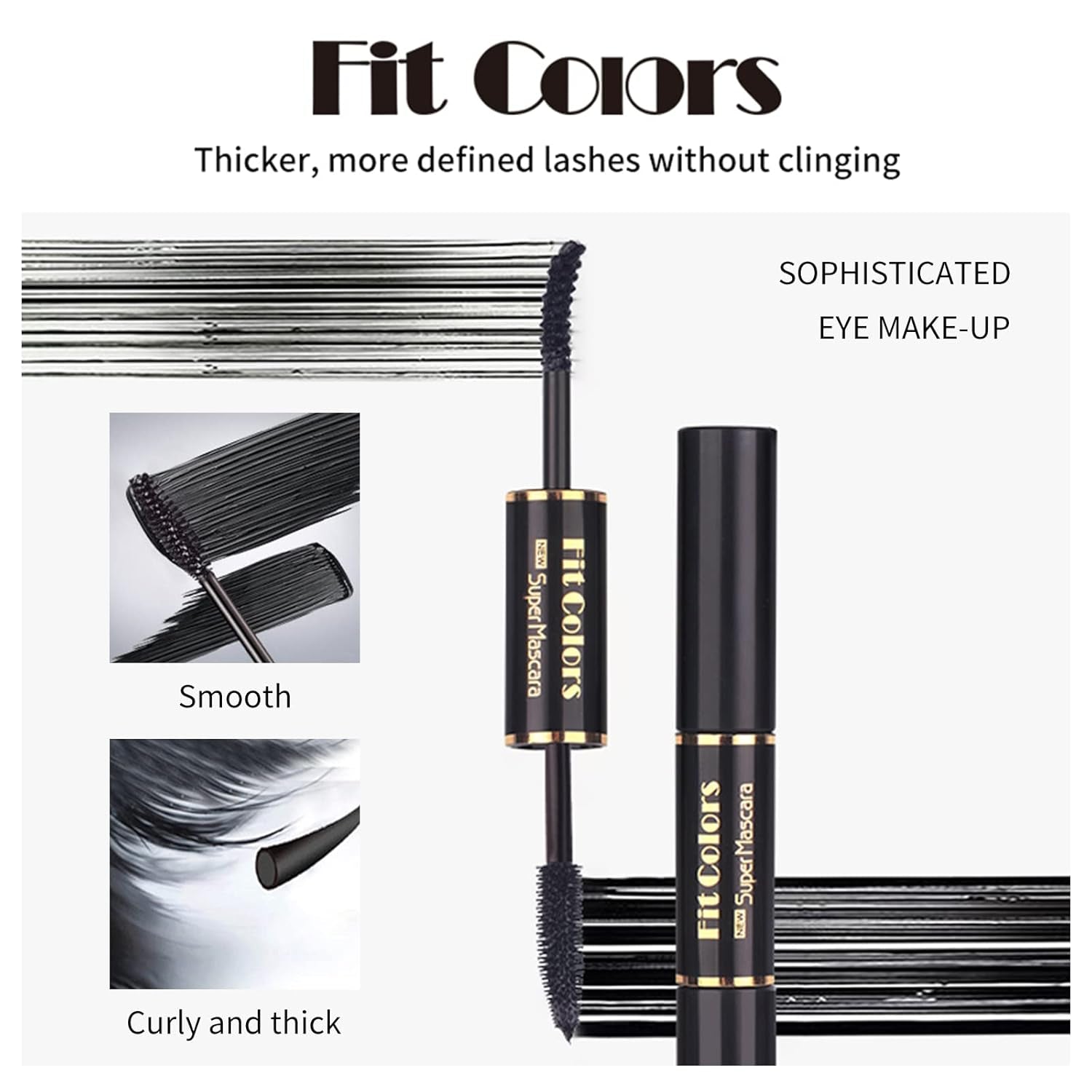 Fit Colours Super Mascara - Dark Brown (Double Head)