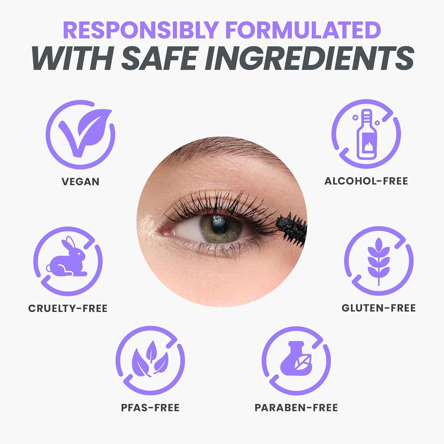 WONDERSKIN Smudge Proof Black Mascara 