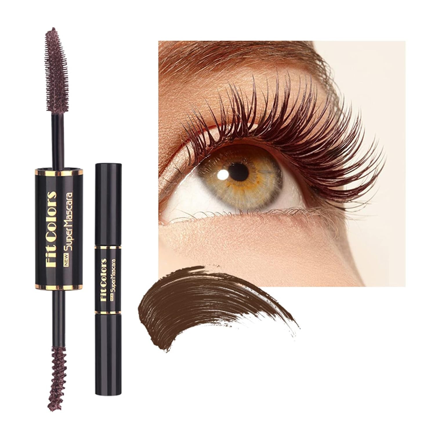 Fit Colours Super Mascara - Dark Brown (Double Head)