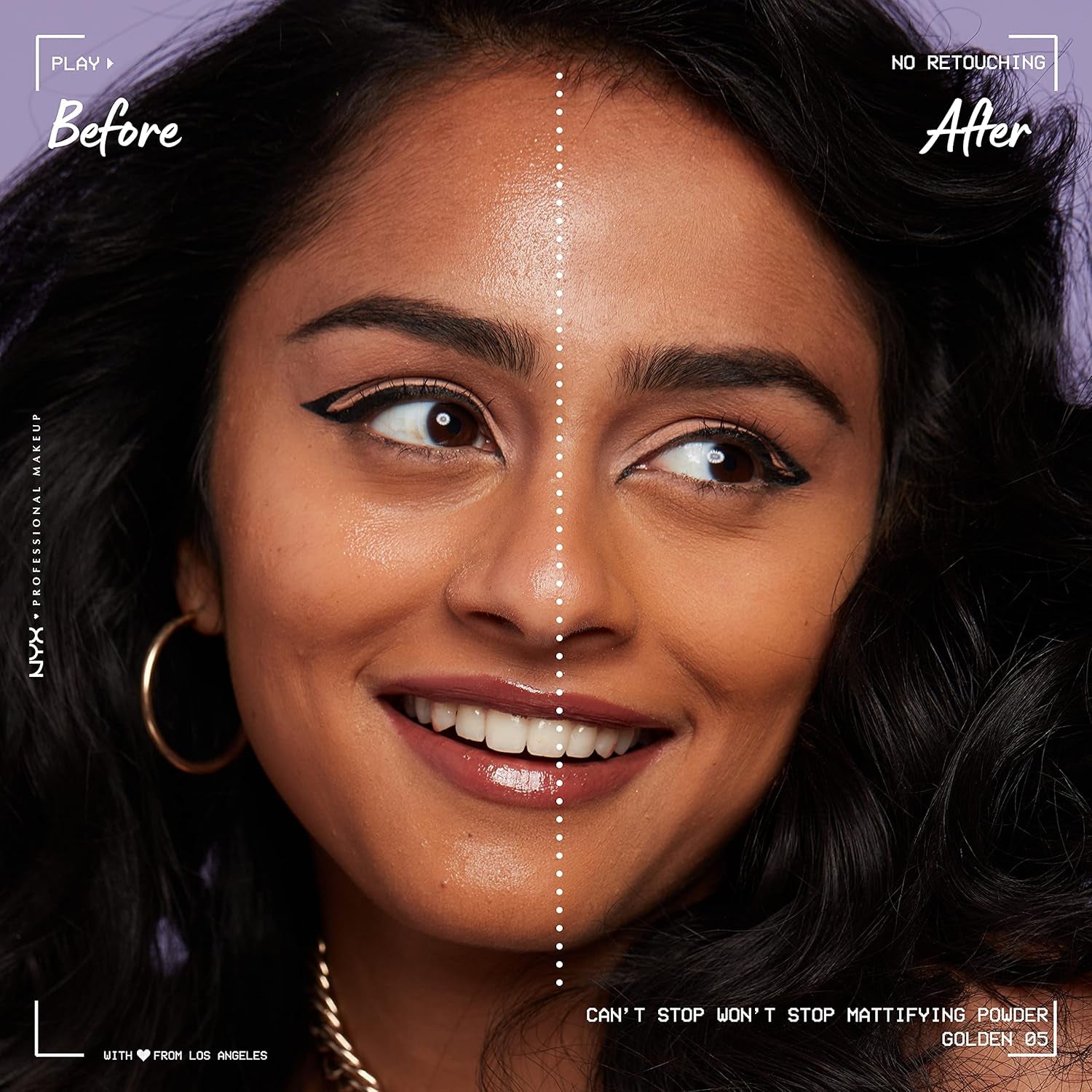 NYX Can'T Stop Won'T Stop Mattifying Pressed Powder - Golden